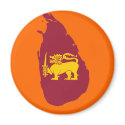 Sri Lanka flag map magnets by FlagStore Sri Lanka flag map magnets