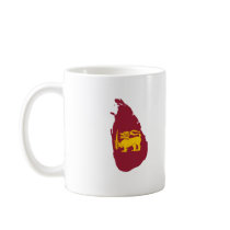 Sri Lanka flag map mugs by FlagStore Sri Lanka flag map mugs