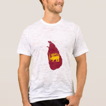 Sri Lanka flag map t-shirts by FlagStore Sri Lanka flag map t-shirts