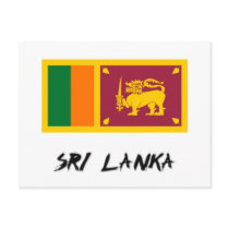 Sri Lanka Flag postcards