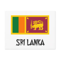 Sri Lanka Flag postcards