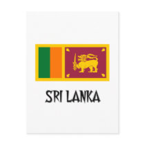 Sri Lanka Flag postcards