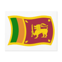 Sri Lanka Flag Postcard