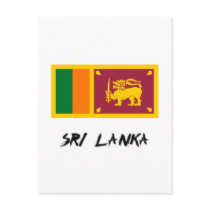 Sri Lanka Flag postcards