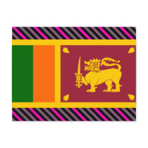 Sri Lanka Flag postcards