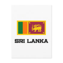 Sri Lanka Flag postcards