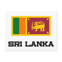 Sri Lanka Flag postcards