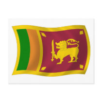 Sri Lanka Flag Postcard