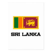 Sri Lanka Flag postcards
