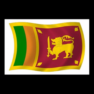 Sri Lanka Flag Poster Print