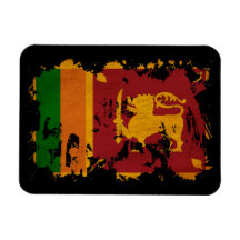 Sri Lanka Flag Rectangle Magnets