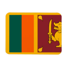 Sri Lanka Flag Rectangular Magnet
