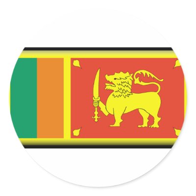 Sri Lanka Flag Sticker by jacinto888