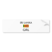 SRI LANKA GIRL bumper stickers