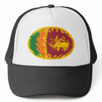 Sri Lanka Gnarly Flag Hat