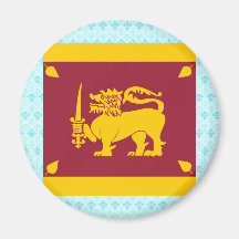 Sri Lanka High quality Flag Magnet