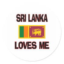 Sri Lanka Loves Me stickers by flagshirt Sri Lanka Loves Me stickers
