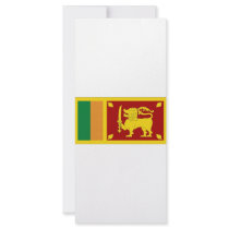 Sri Lanka National Flag Personalized Rack Card