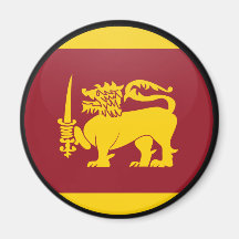 Sri Lanka quality Flag Circle Refrigerator Magnets