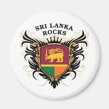 Sri Lanka Rocks Magnet