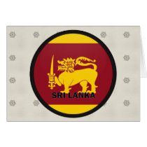 Sri Lanka Roundel quality Flag Card