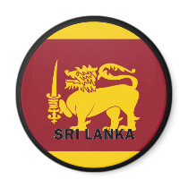 Sri Lanka Roundel quality Flag Refrigerator Magnets