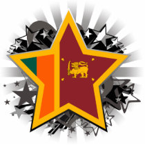 Sri Lanka Star Cut Out