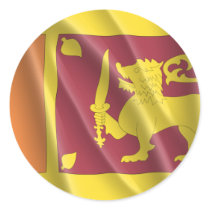 SRI LANKA ROUND STICKER