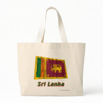 Sri Lanka Waving Flag with Name Bags