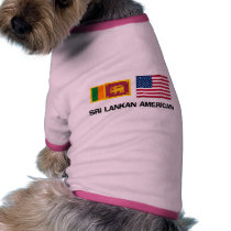 Sri Lankan American pet clothing by flagshirt Sri Lankan American pet clothing