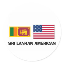 Sri Lankan American stickers by flagshirt Sri Lankan American stickers
