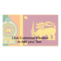 Sri Lankan Army, Sri Lanka flag Business Cards