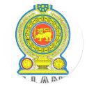 Sri Lankan Emblem stickers by FlagStore Sri Lankan Emblem stickers