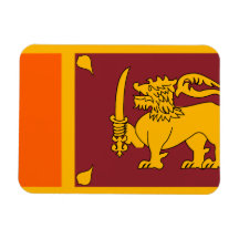 Sri Lankan Flag Rectangle Magnet
