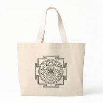 Sri Yantra Mandala Tote Bags