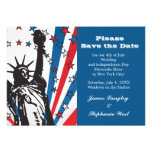 Srta. Liberty Patriotic Invitation Comunicado Personal