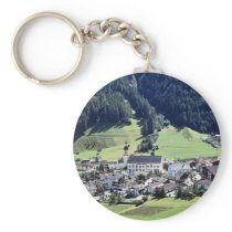 Srubairal village, Neustift, Tyrol, Austria in Eur Key Chain