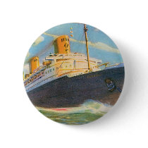 SS Bremen at Sea Button