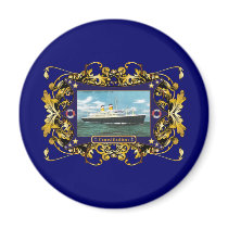 SS Constitution Vintage Ocean Liner Fridge Magnets