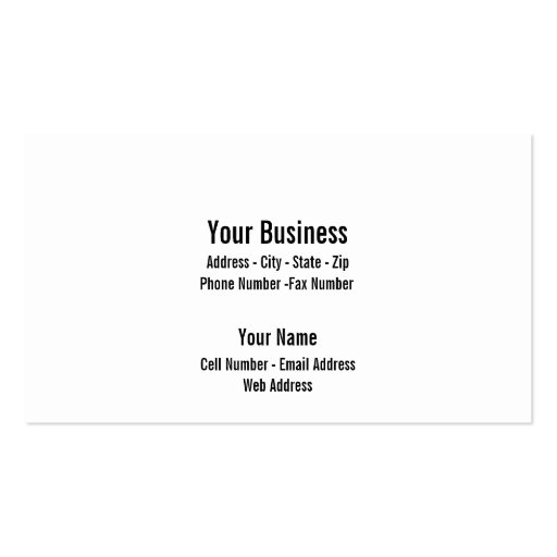 SS Muscle Business Card Templates (back side)