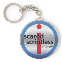 SS round glass logo keyring keychains