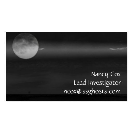 SSGH Card -Nancy Business Cards (back side)