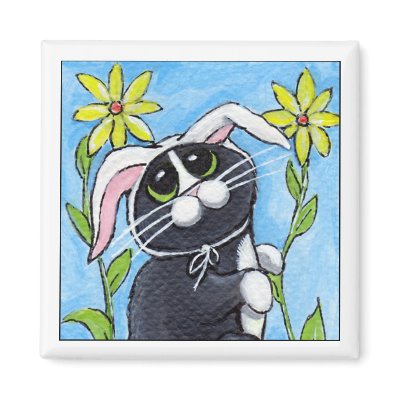 Ssh. I'm Hunting Rabbits! - Cat Magnet