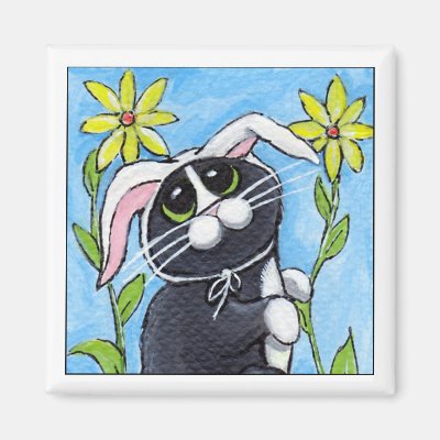 Ssh. I'm Hunting Rabbits! - Cat Magnet