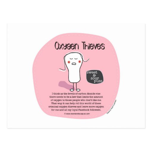 SSPG38-Oxygen Thieves Sweet and Sour Puss Post Card