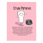 SSPG77-Cruel Parents Sweet and Sour Puss Postcards