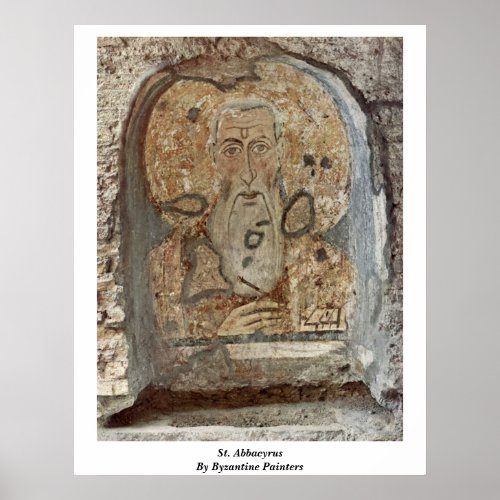 St. Abbacyrus By Byzantine Painters Poster