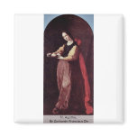 St. Agatha,  By Zurbarán Francisco De magnets