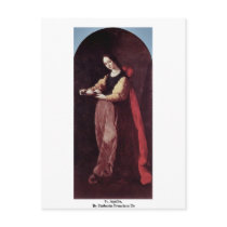 St. Agatha,  By Zurbarán Francisco De Post Cards
