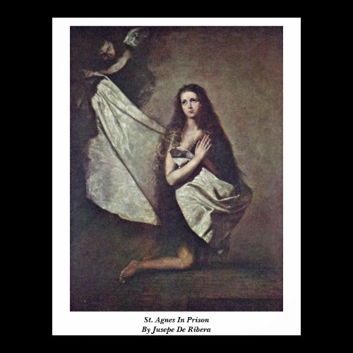 St. Agnes In Prison By Jusepe De Ribera Poster